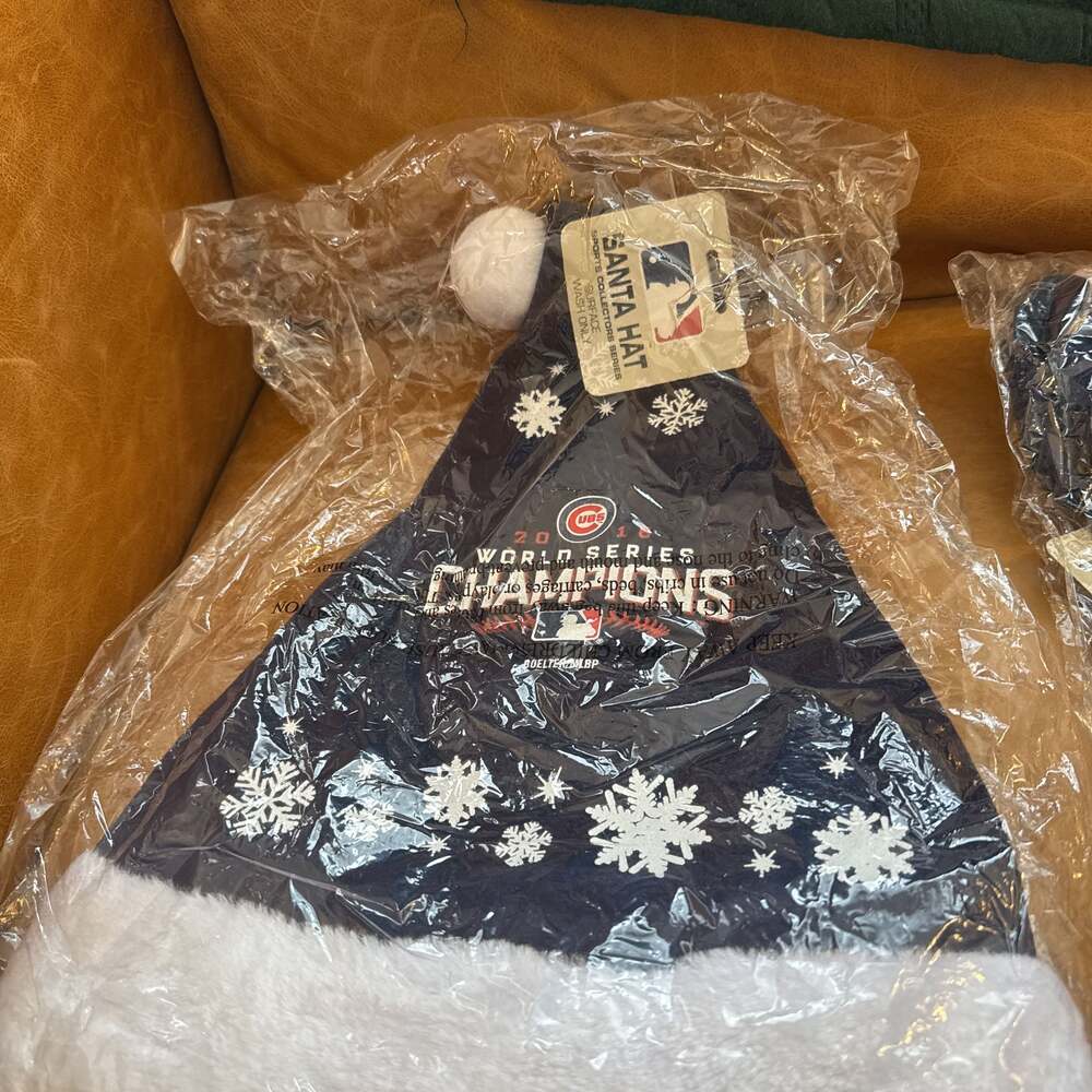 Chicago Cubs 2016 World Series Champions Christmas Santa Hat